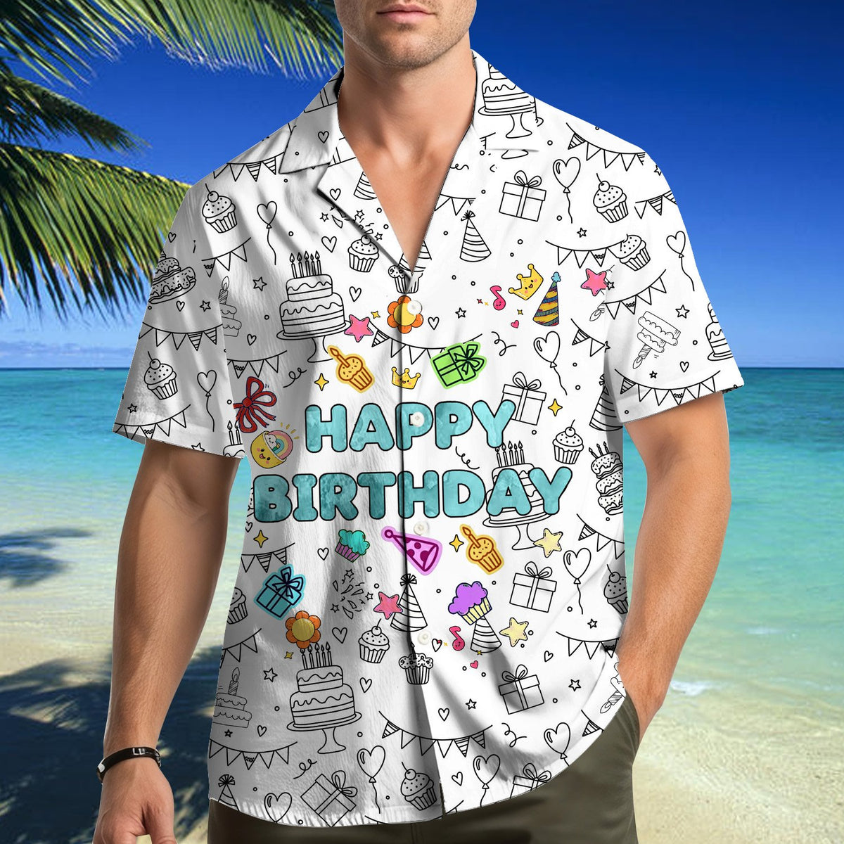 Third lifestyle view showing the family matching outfit