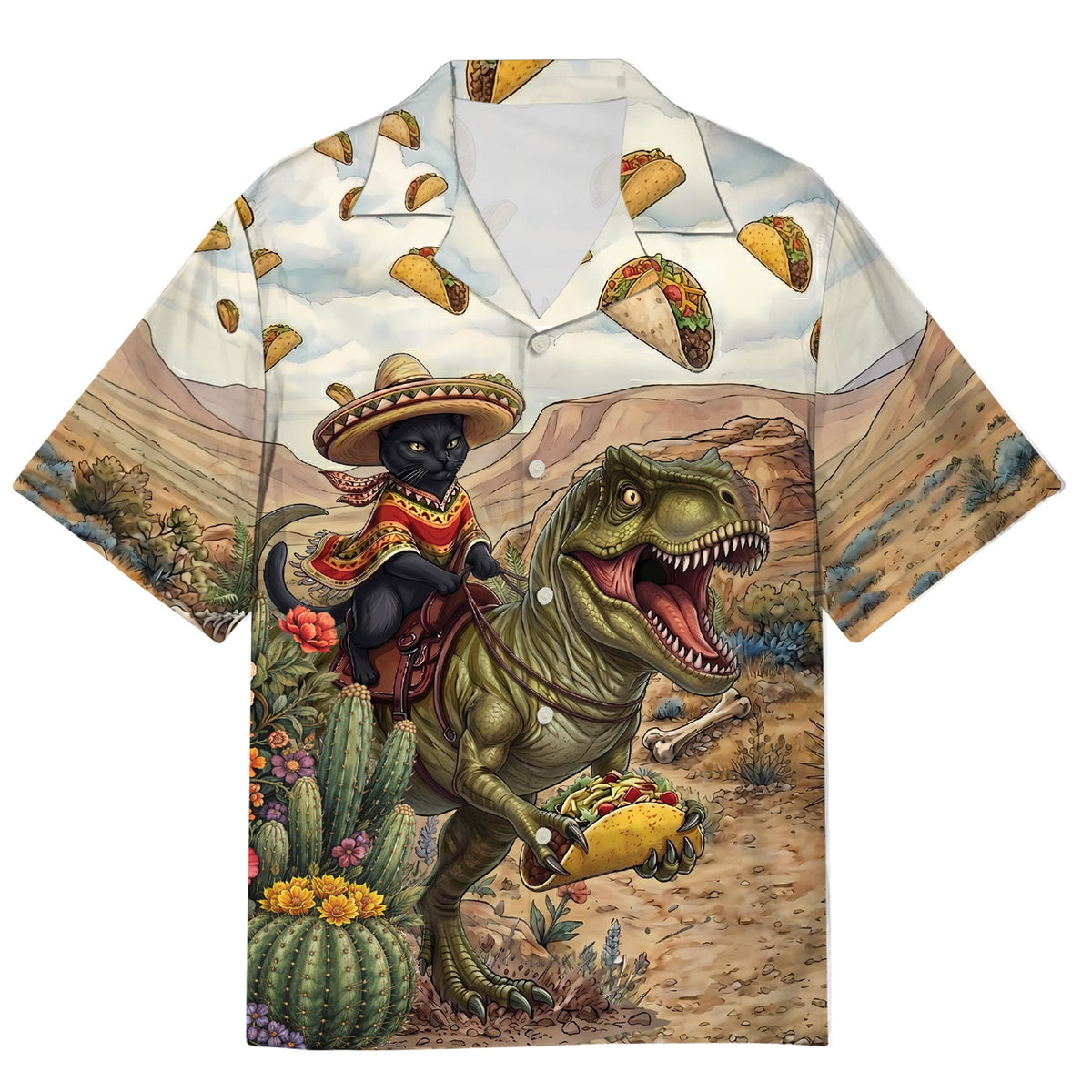 Additional view of the matching family hawaiian shirt design