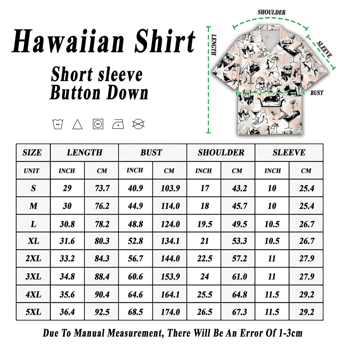 Alternative lifestyle or angled view of the martini dogs hawaiian shirt