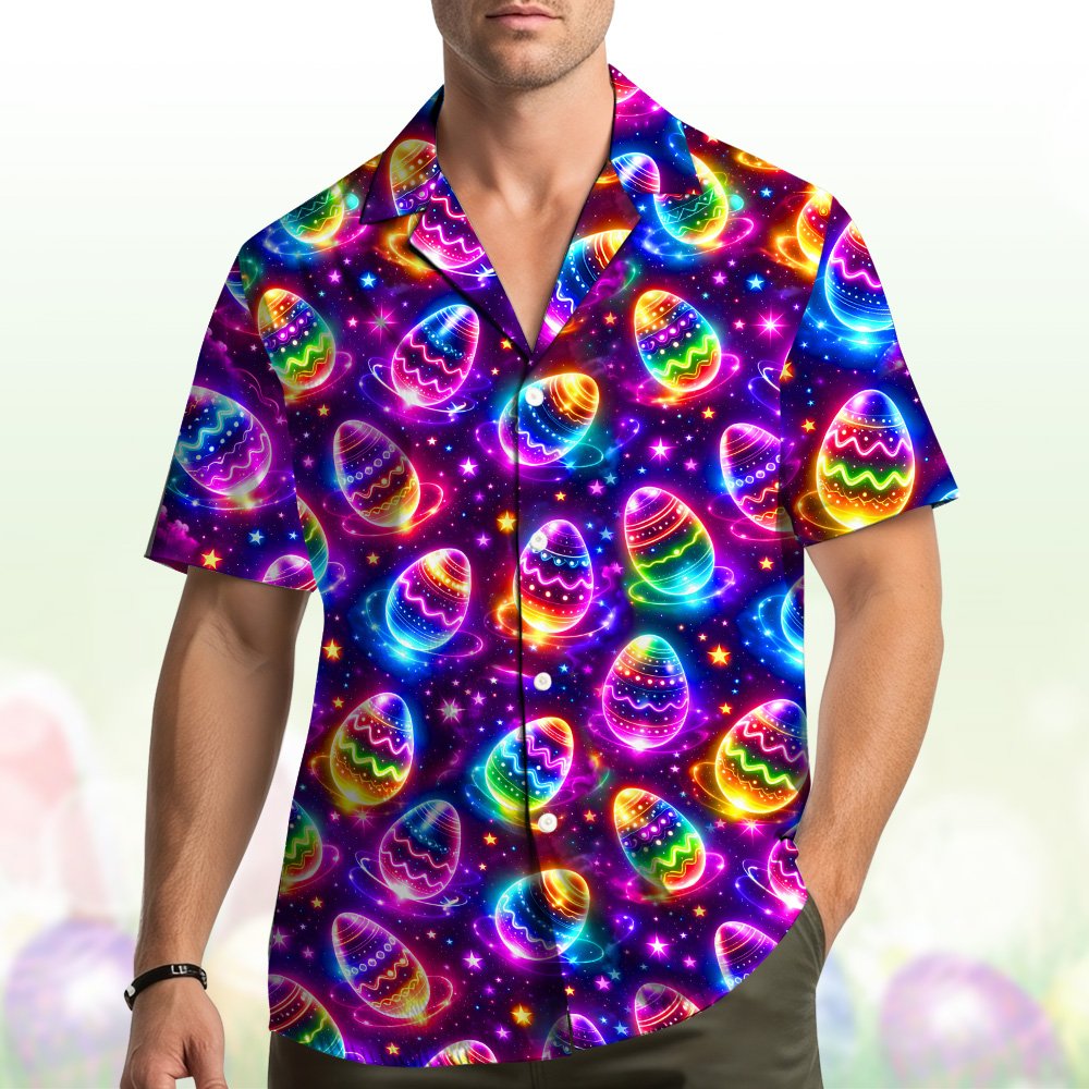 Second lifestyle view showcasing the neon easter egg design