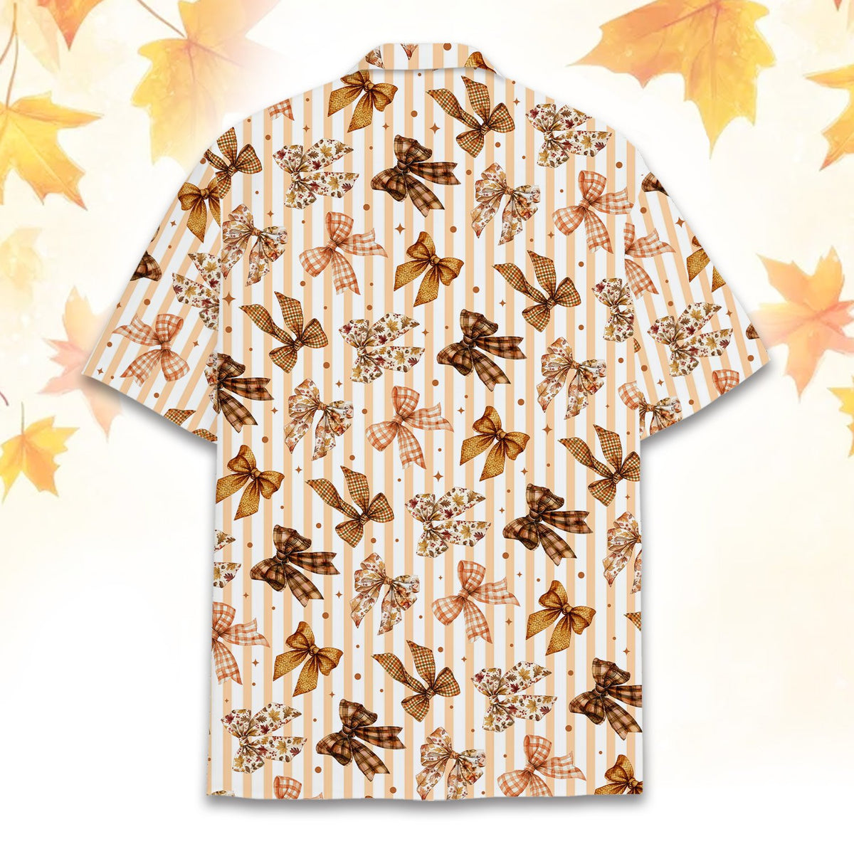 Another lifestyle image showcasing the matching family outfits during autumn