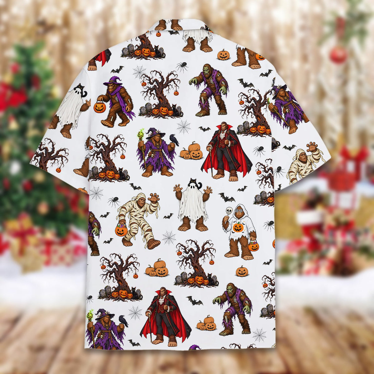 Halloween monsters hawaiian shirt lifestyle view five