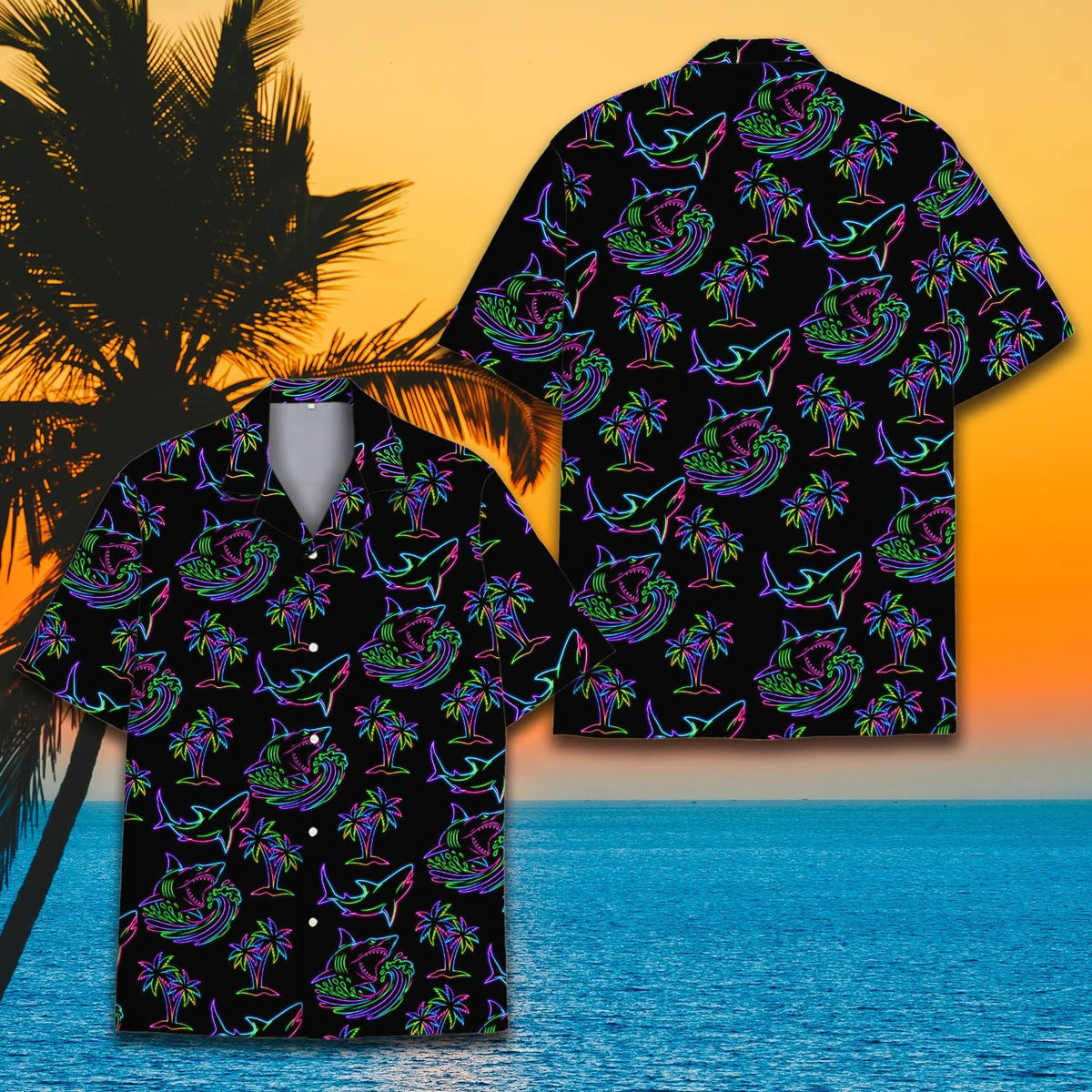 Fourth lifestyle view of the matching family summer shirts