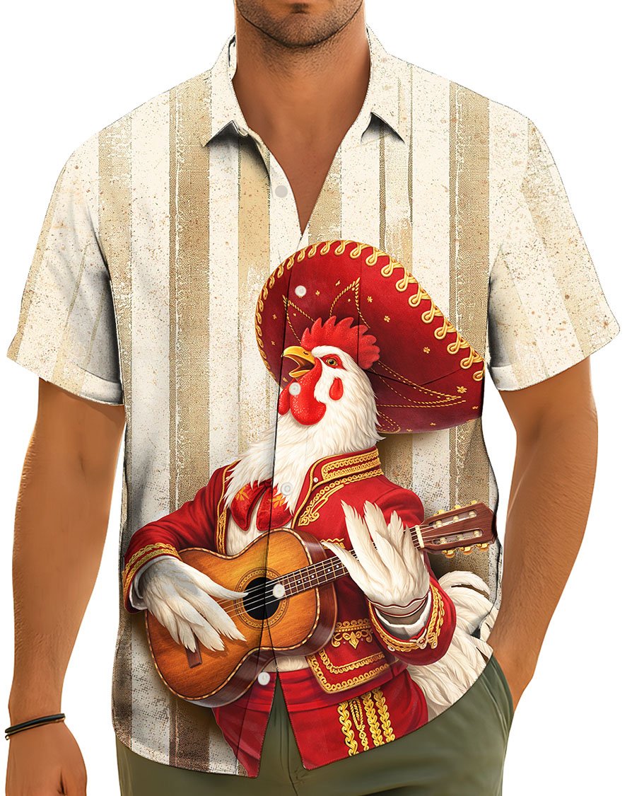 Alternative view of the matching family hawaiian shirt design