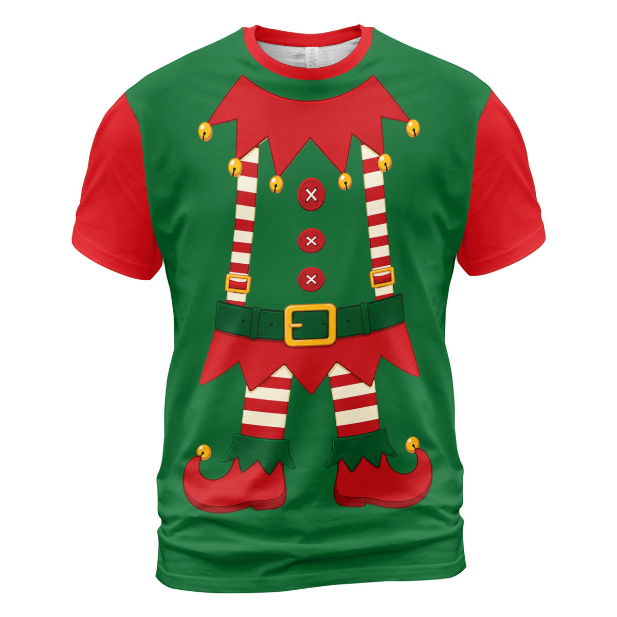 View showing multiple sizes of the matching family t-shirts