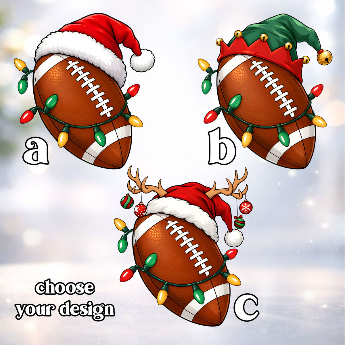 Lifestyle view of white personalized christmas baseball jersey with festive holiday graphics
