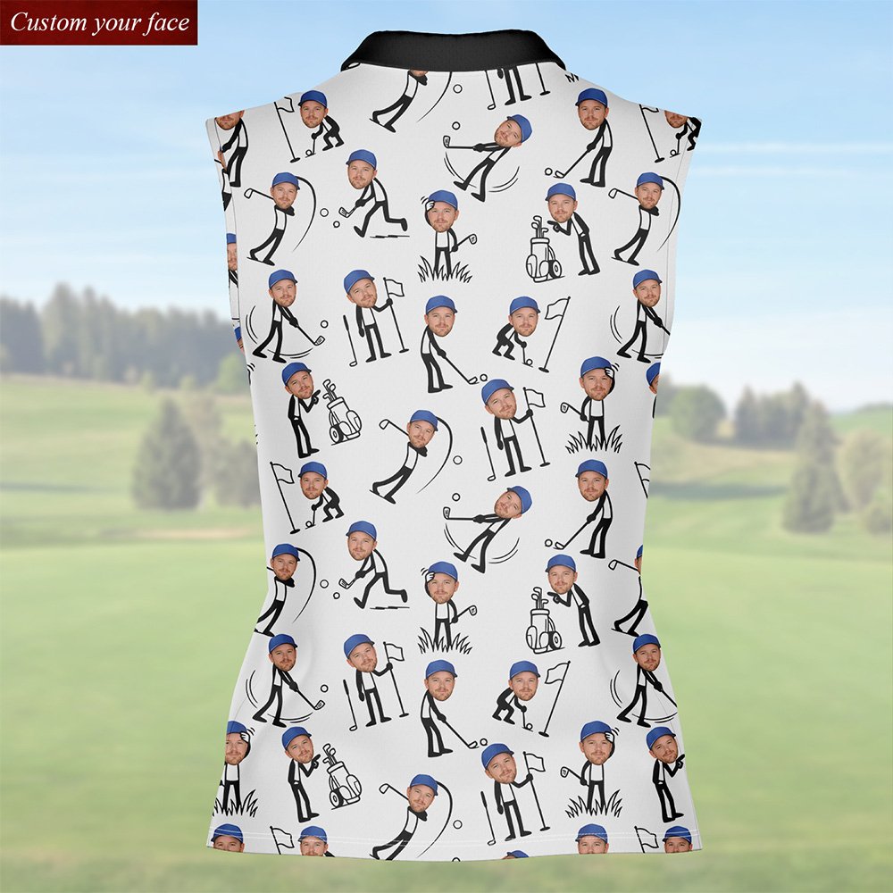 Detailed back view of the abstract stick figure design