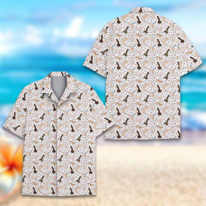 Lifestyle view five of adult humor hawaiian shirt