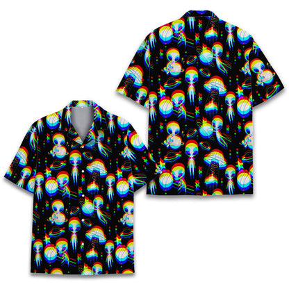 Close up view of the polyester material and colorful abstract pattern