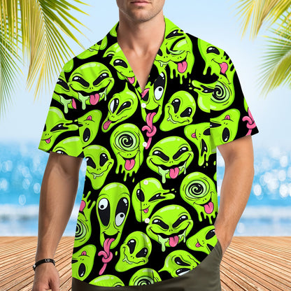 Second lifestyle view of the matching family hawaiian shirt