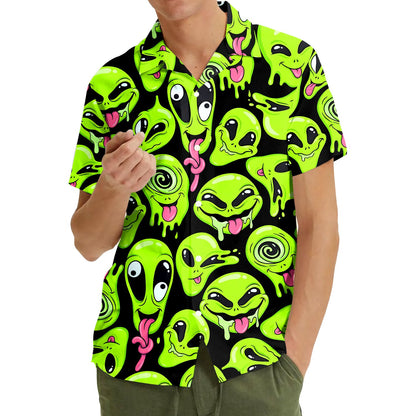 Third lifestyle view showing the fun alien design