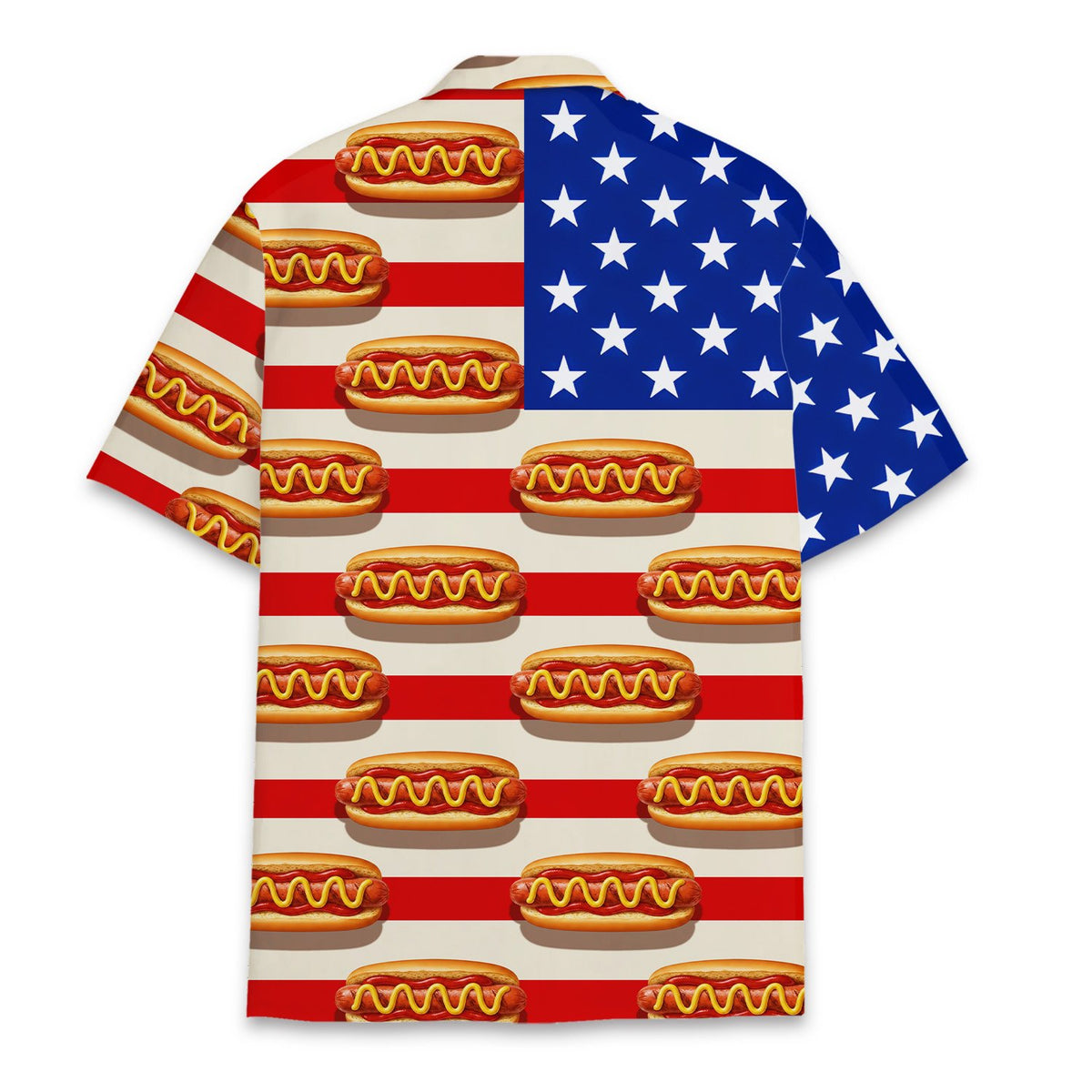 Back view of the American hawaiian shirt