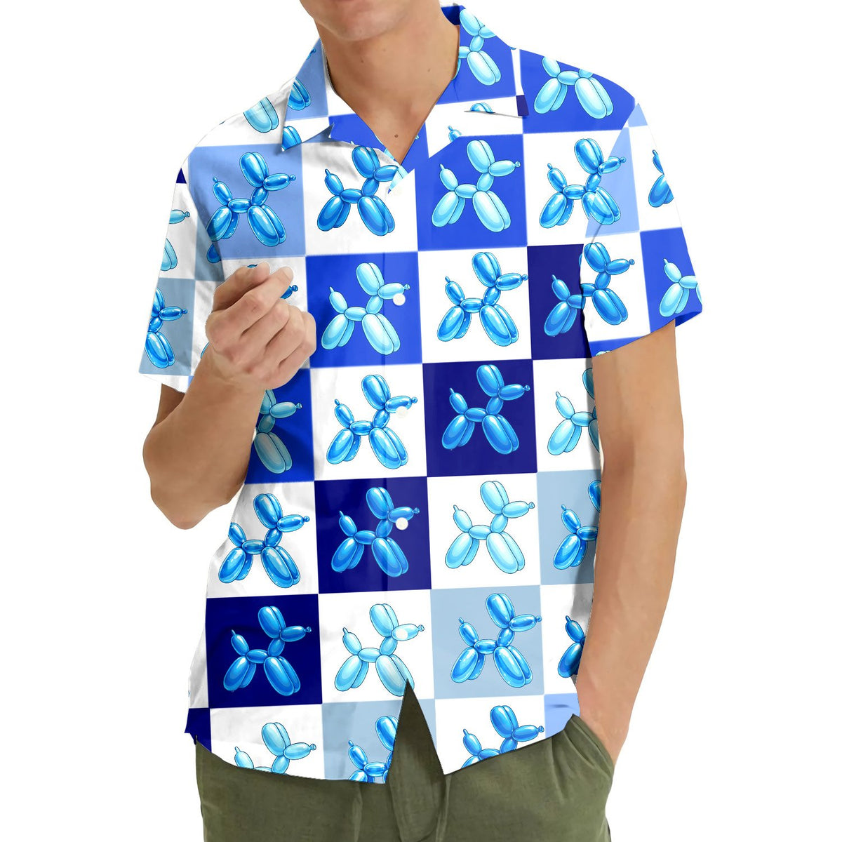 Close-up lifestyle view showing the detailed balloon illustrations