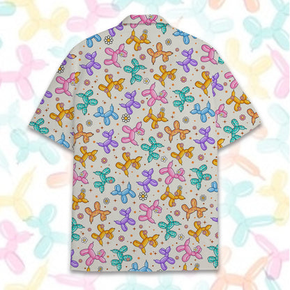 Additional back view of the matching family hawaiian shirt