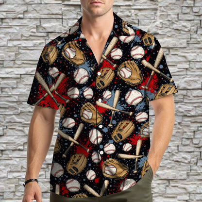 Second lifestyle view of the matching family hawaiian shirt in action