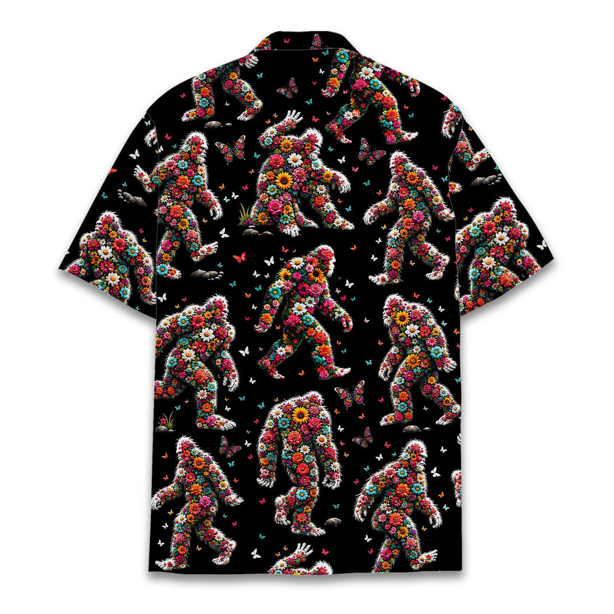 Side profile view of the matching family hawaiian shirt