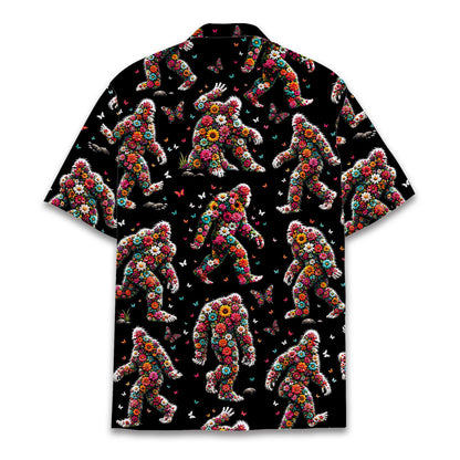 Side profile view of the matching family hawaiian shirt
