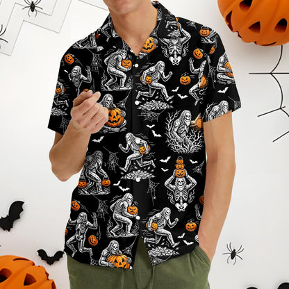 Fourth lifestyle view showing the fun halloween design
