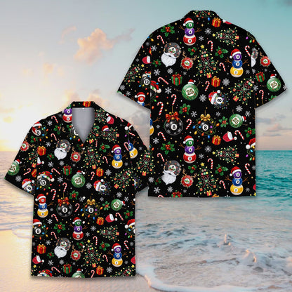 Front detail view of the matching family hawaiian shirt
