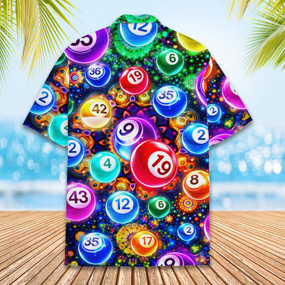 Detailed back view showing vibrant bingo balls