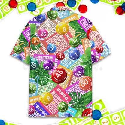 Collar detail on matching family hawaiian shirt