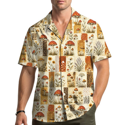 Lifestyle image of the matching family hawaiian shirts