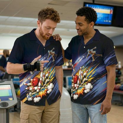 People enjoying their time in matching bigfoot hawaiian shirts