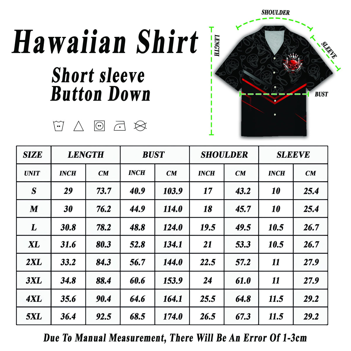 Alternate view of the matching family hawaiian shirt in black and red