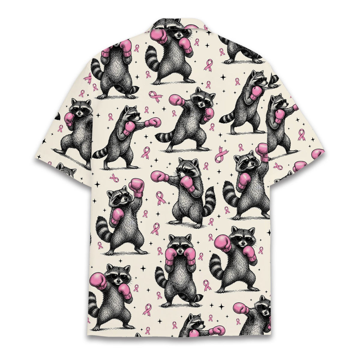 Secondary back view of the hawaiian shirt