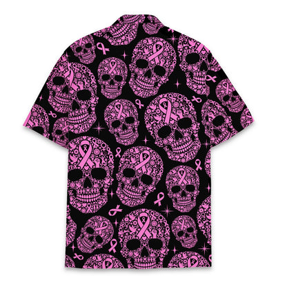 Back view of the breast hawaiian shirt