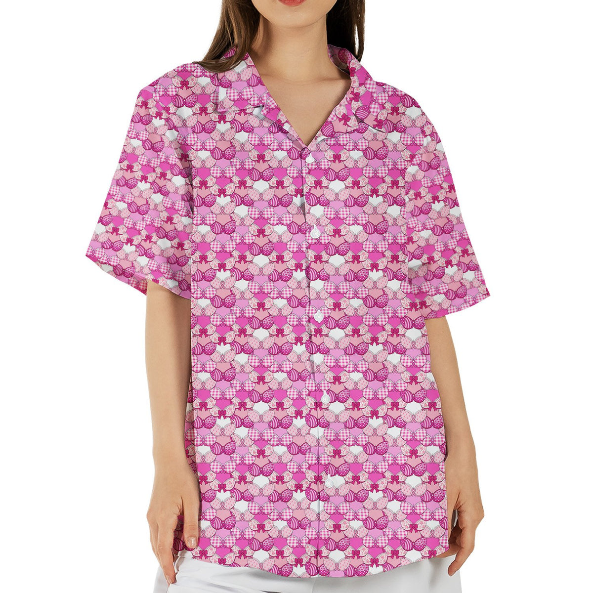 Another front view of the abstract hawaiian shirt pattern