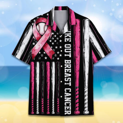 Front detail of the pink, white, and black baseball bat stripes