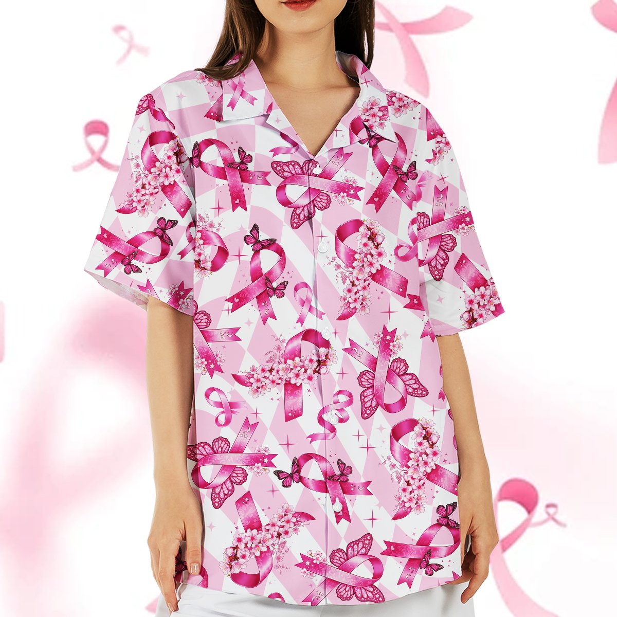 Second lifestyle view showcasing the matching family hawaiian shirts styling