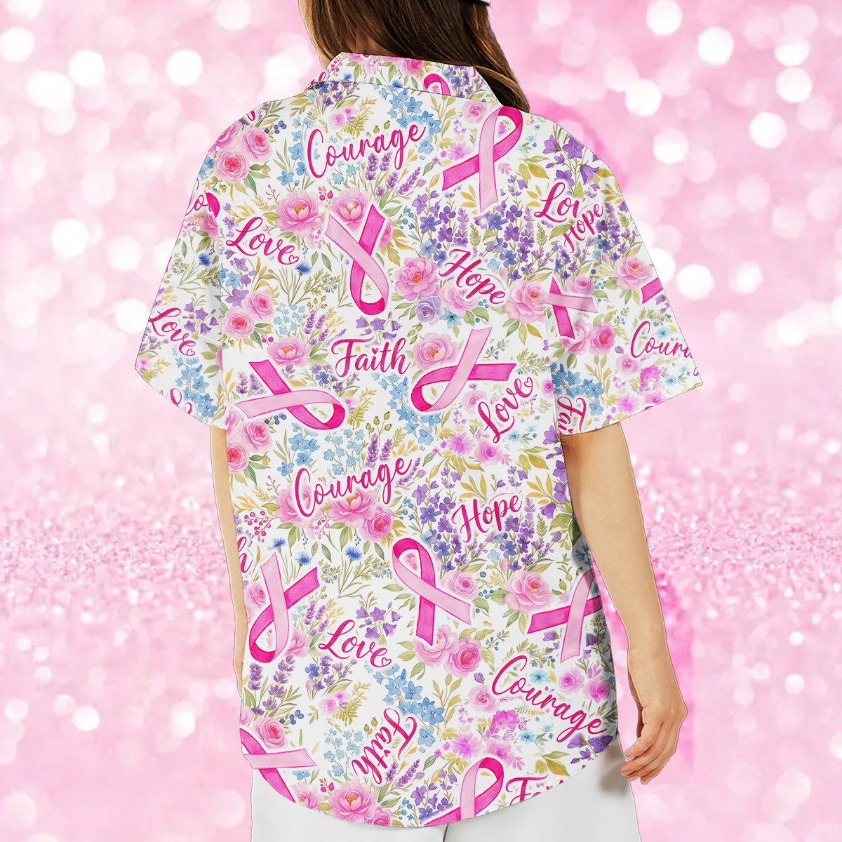 Fourth lifestyle image showing the matching family hawaiian shirt in an everyday setting