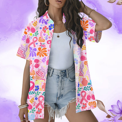 Fifth lifestyle view showing the colorful print details