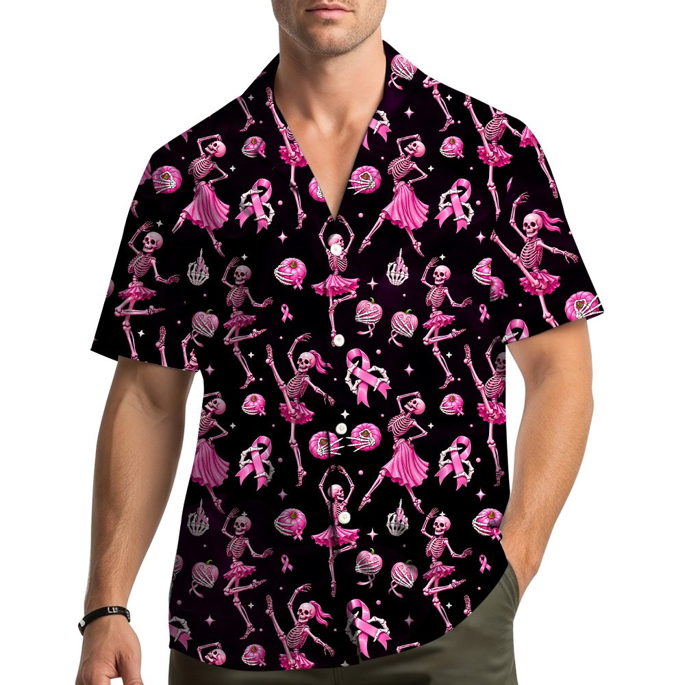 Back view of the matching family hawaiian shirt