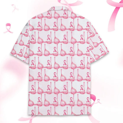 Second back view of the awareness hawaiian shirt