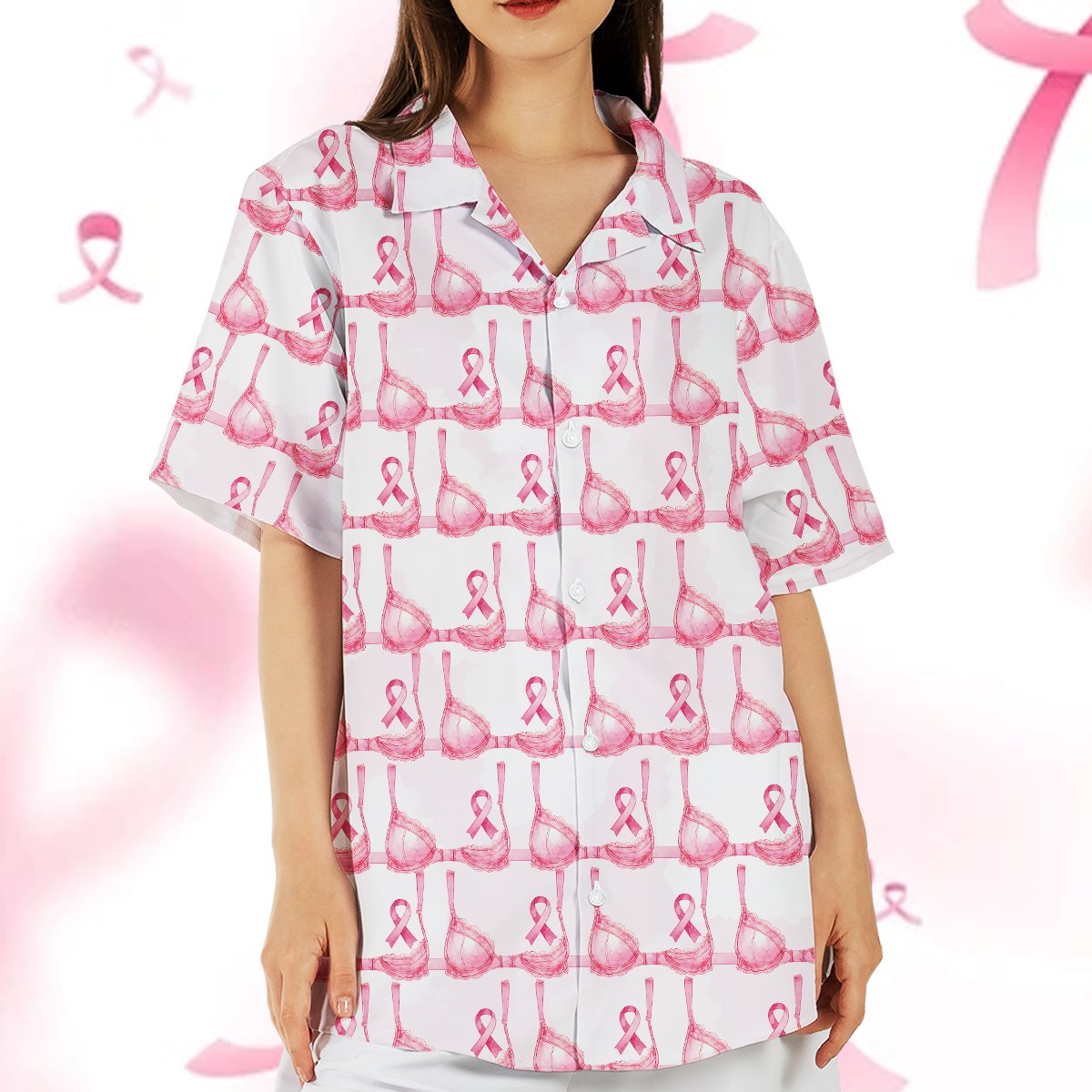 Second lifestyle view of the matching family hawaiian shirt