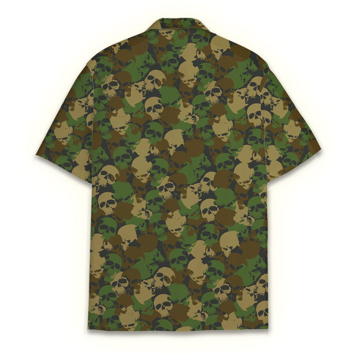 Alternative back view of the matching family hawaiian shirt