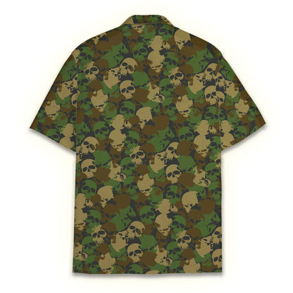 Alternative back view of the matching family hawaiian shirt