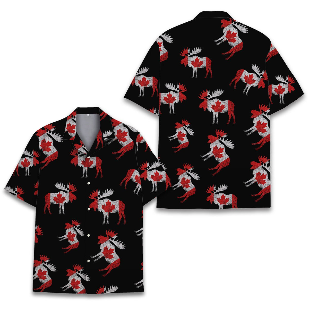 Additional front view showcasing the vivid moose silhouettes