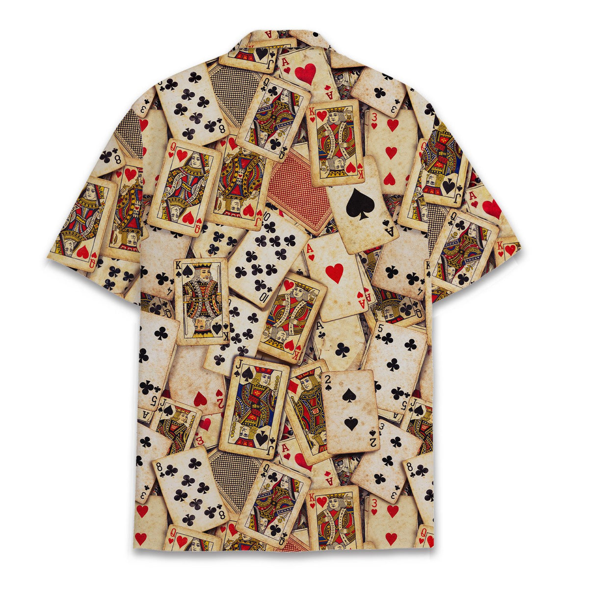 Back view of the matching family hawaiian shirt
