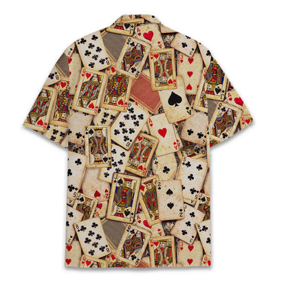 Back view of the matching family hawaiian shirt