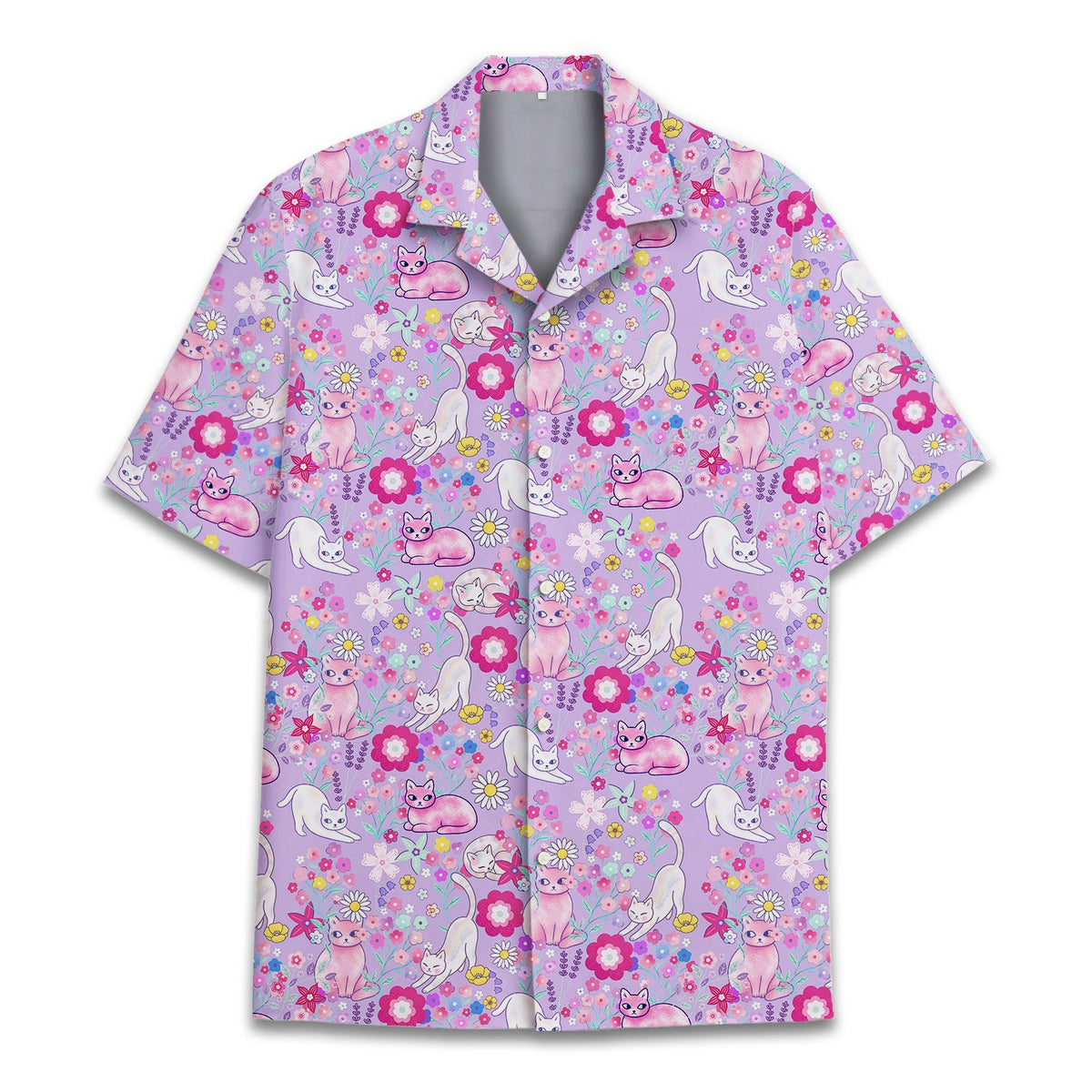 Matching family hawaiian shirt front detail view 3