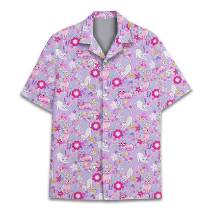 Matching family hawaiian shirt front detail view 3