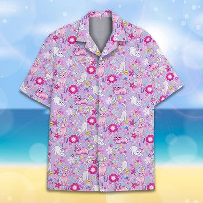 Matching family hawaiian shirt front detail view 4