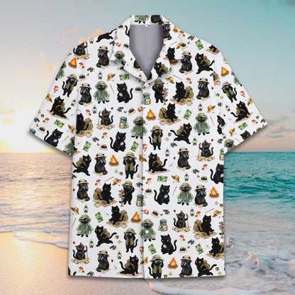 Additional front view of the matching family hawaiian shirt