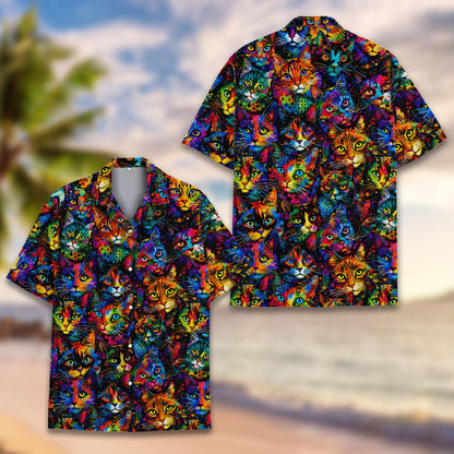 Additional front view of the matching family hawaiian shirt
