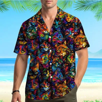 Second lifestyle view of the matching family hawaiian shirt in action