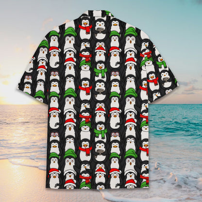 Third back view of the holiday hawaiian shirt
